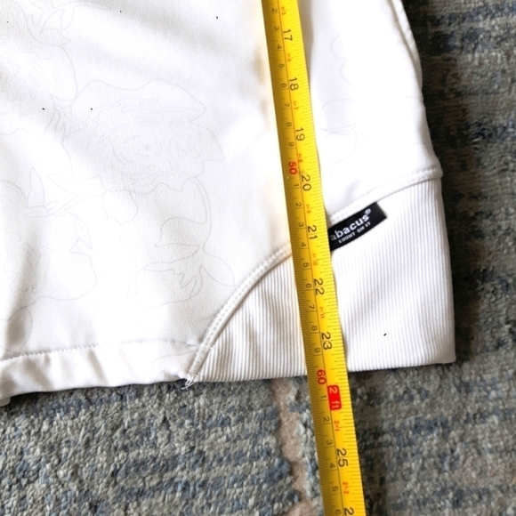 𝅺ABACUS Golf, Athletic/ Workout Jacket Top.  Like New  Size L  White - Picture 11 of 14